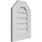 Ekena Millwork Octagonal Top Surface Mount PVC Gable Vent w/ 3-1/2"W x 1"P Standard Frame, 16"W x 22"H GVPOT16X2201SN - alternate 3